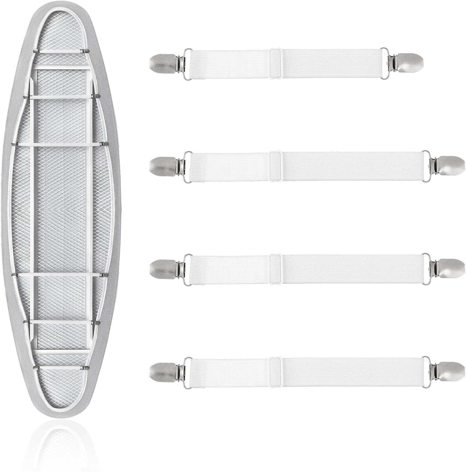 Giantree 4Pcs Ironing Board Fasteners with Adjustable Clips