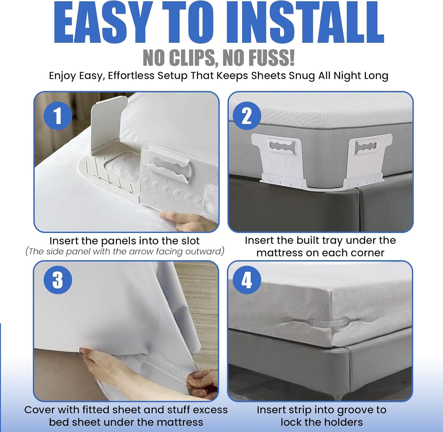 Mr Wrinkle Heavy-Duty Sheet Holders