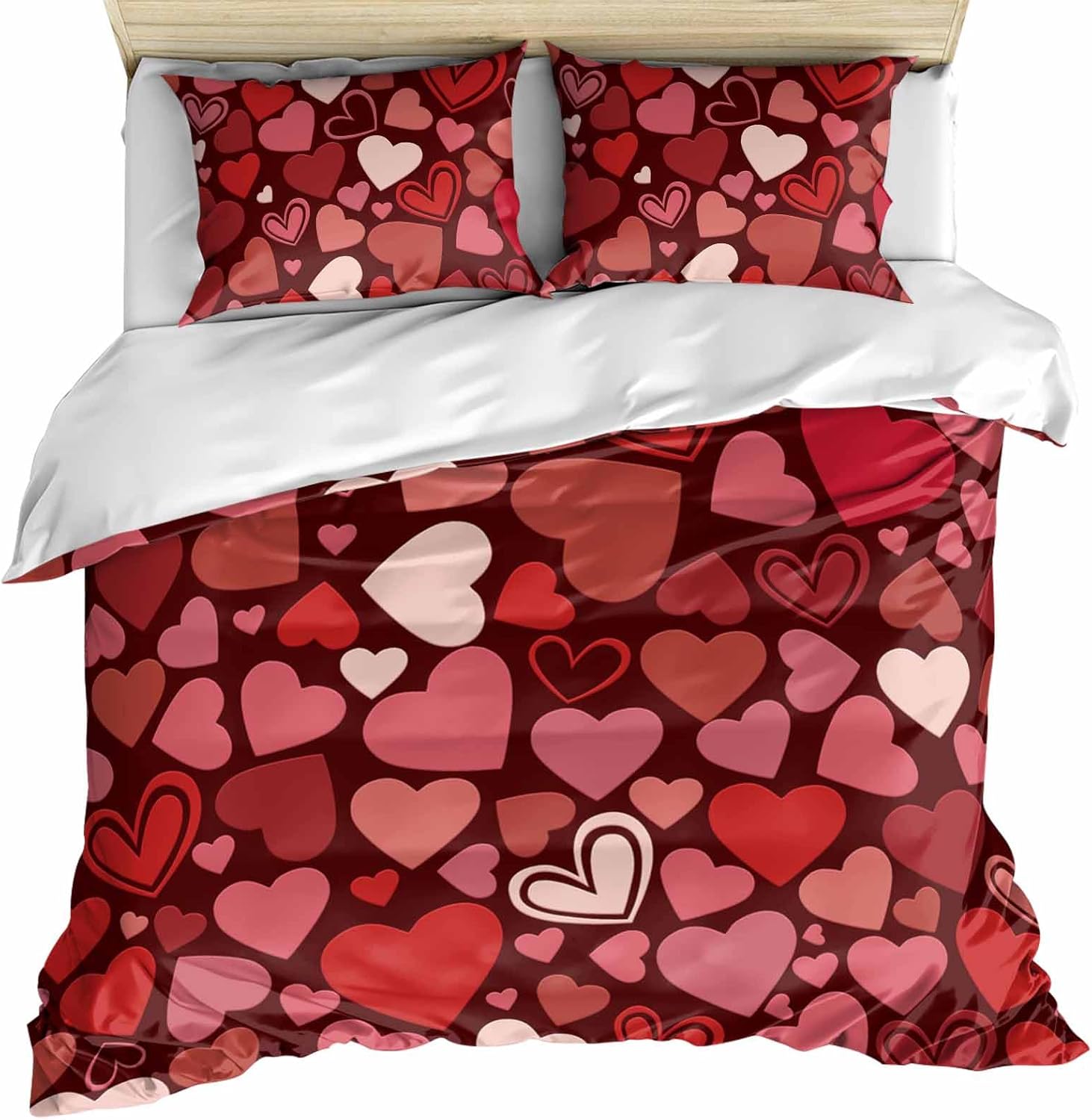 ZOE GARDEN Valentines Day Bed Duvet Cover Set