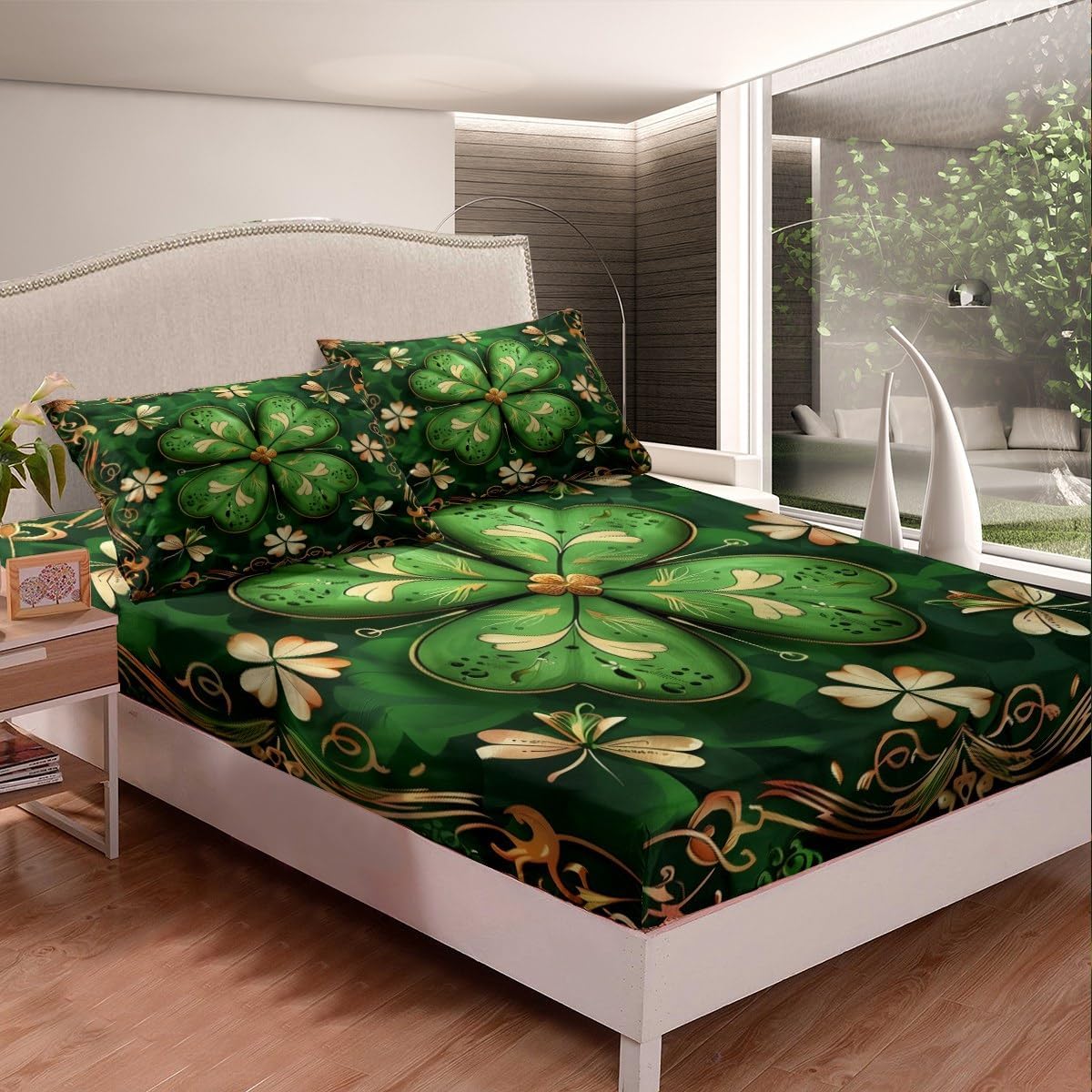 Manfei St Patricks Day Kids Sheet Set 4pcs