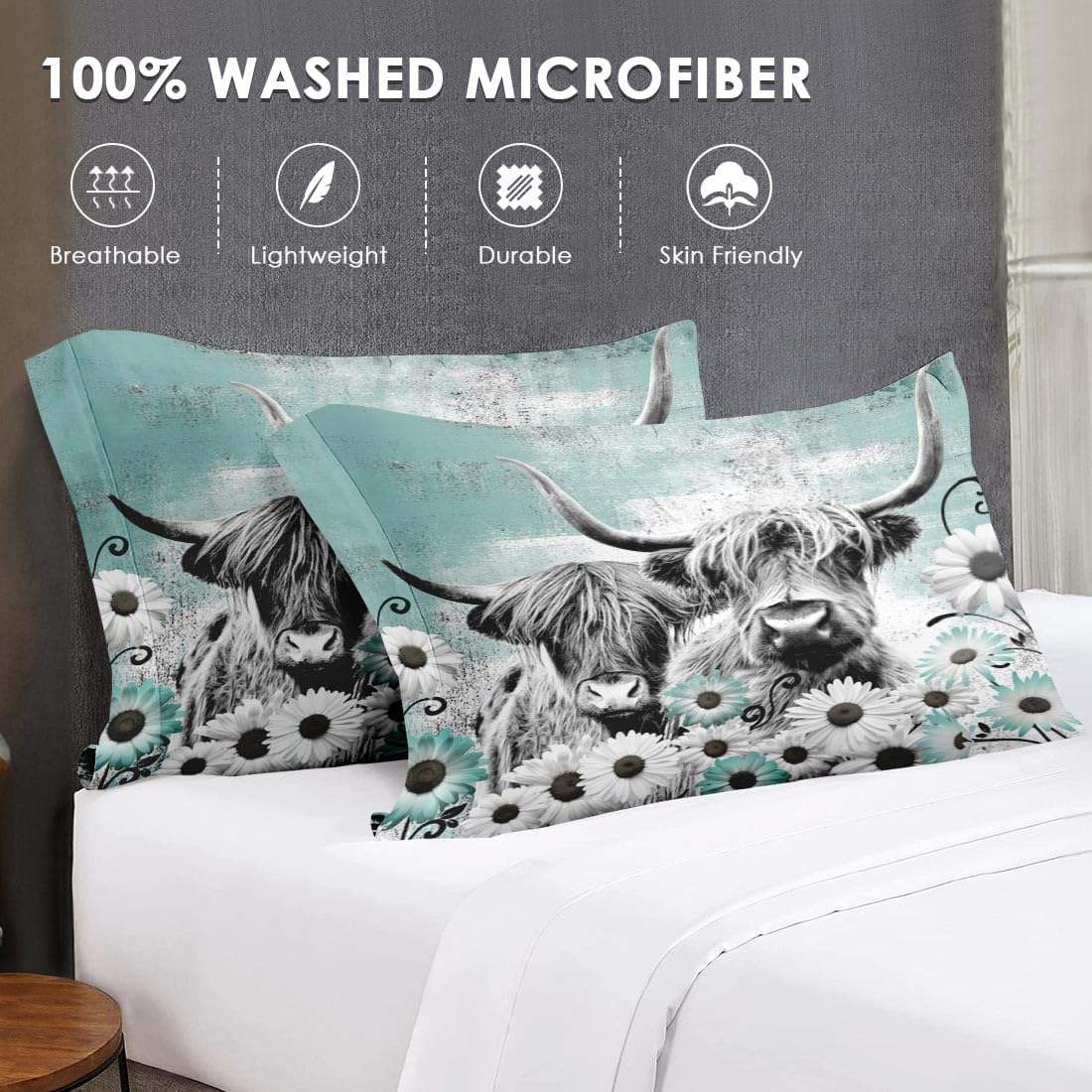 WeCozy King Size Comforter Set with 2 Pillowcases