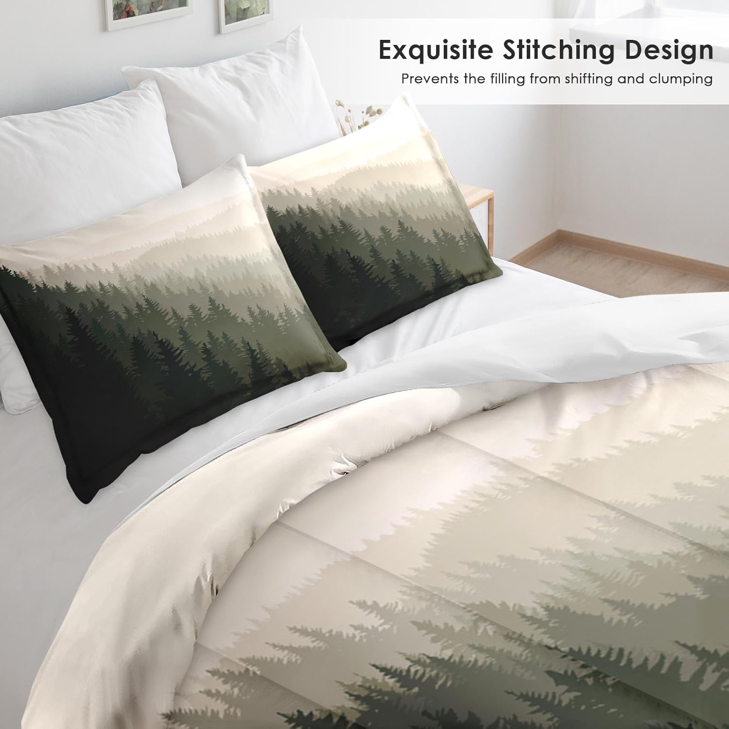 Pamnest Comforter Set King Size with 2 Pillowcases 1