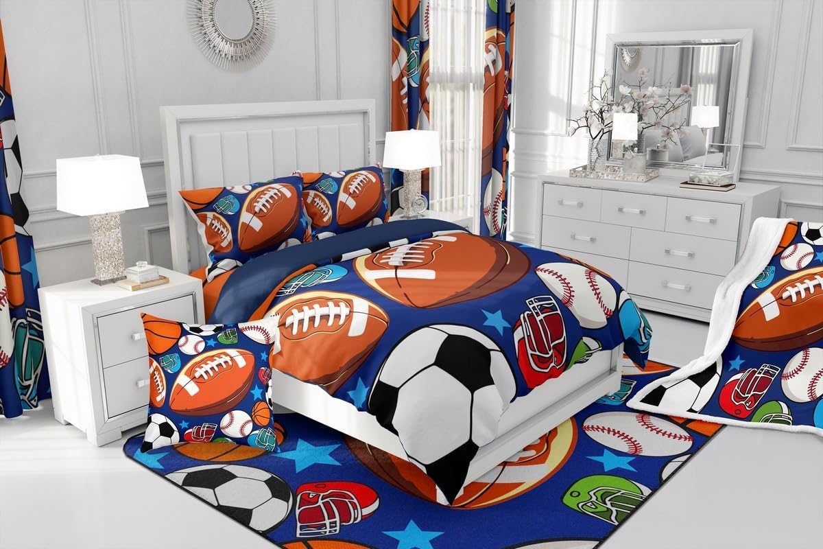 Erosebridal Basketball Duvet Cover Set