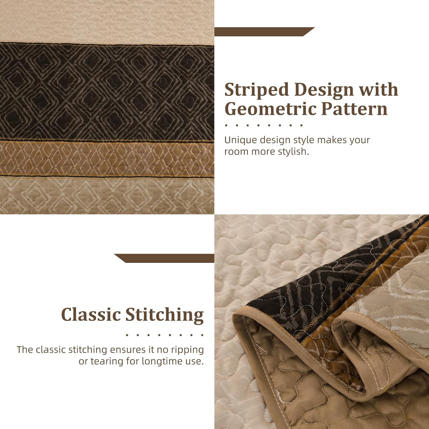 Cottolester Boho King Size Quilt Set