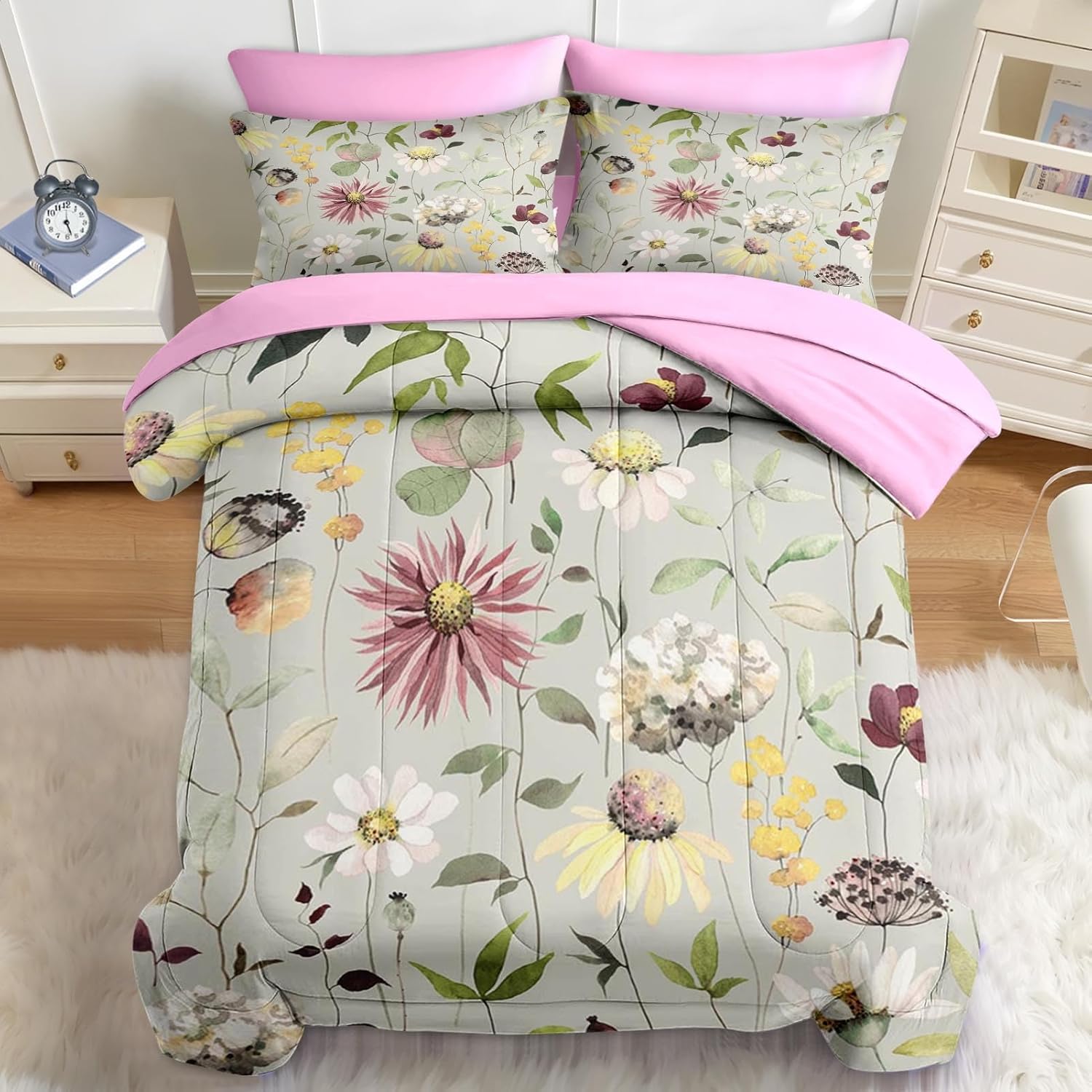 Nesker 7 Pcs Comforter Set King Size 1