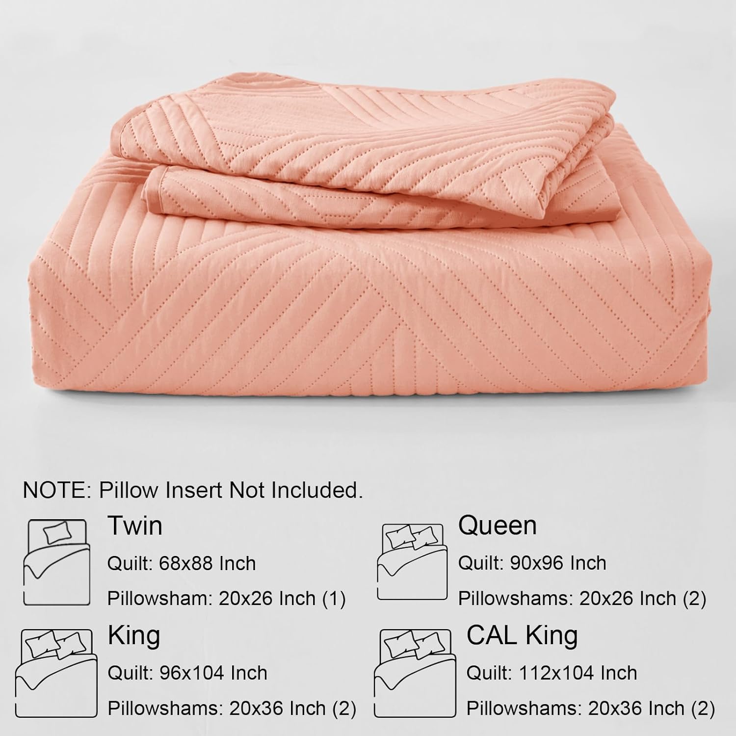 Whale Flotilla King Quilt Set with Embossed Pattern 96x104 Inches Pink