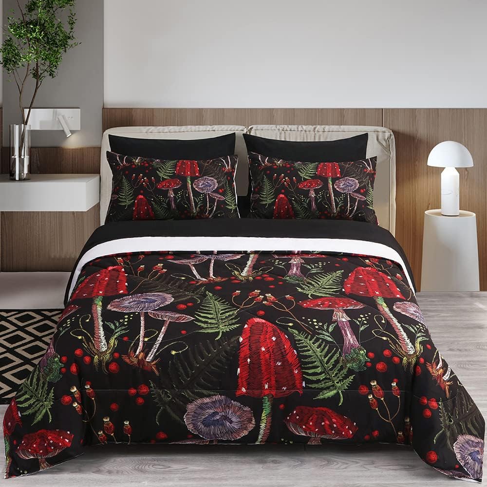 Gusuhome 7 Piece Mushroom Comforter Set