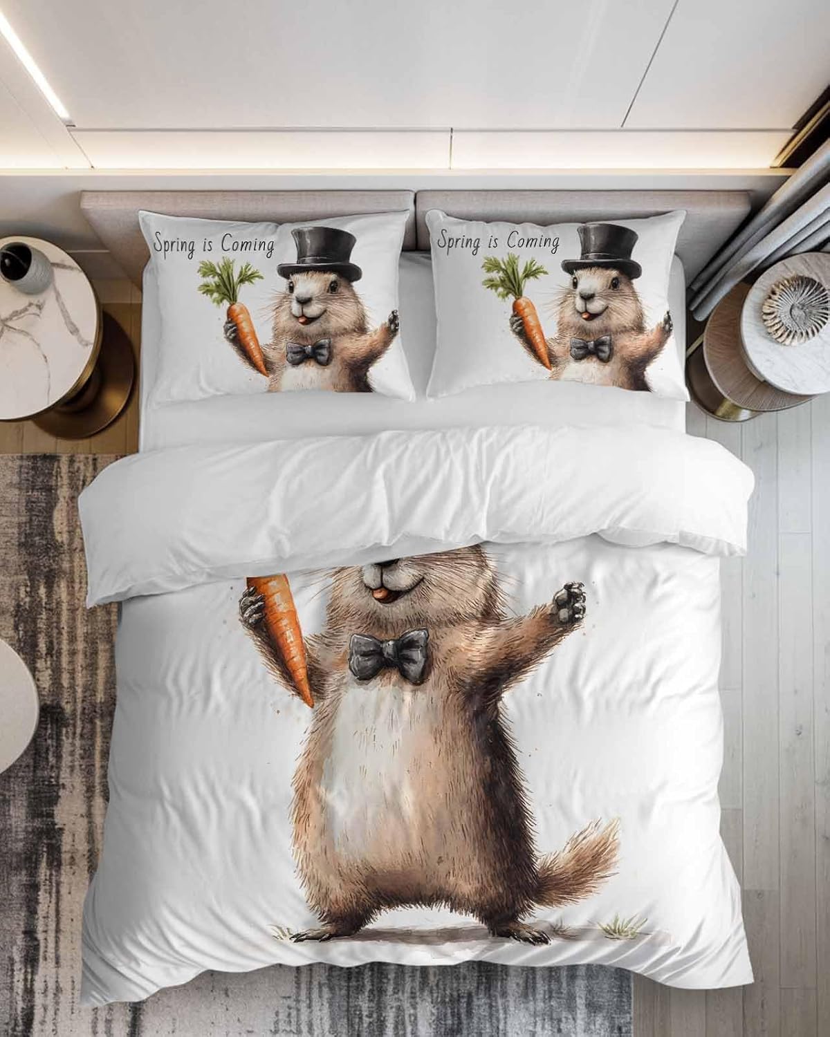 ZOE GARDEN Groundhog Day Duvet Cover Set 3 Piece