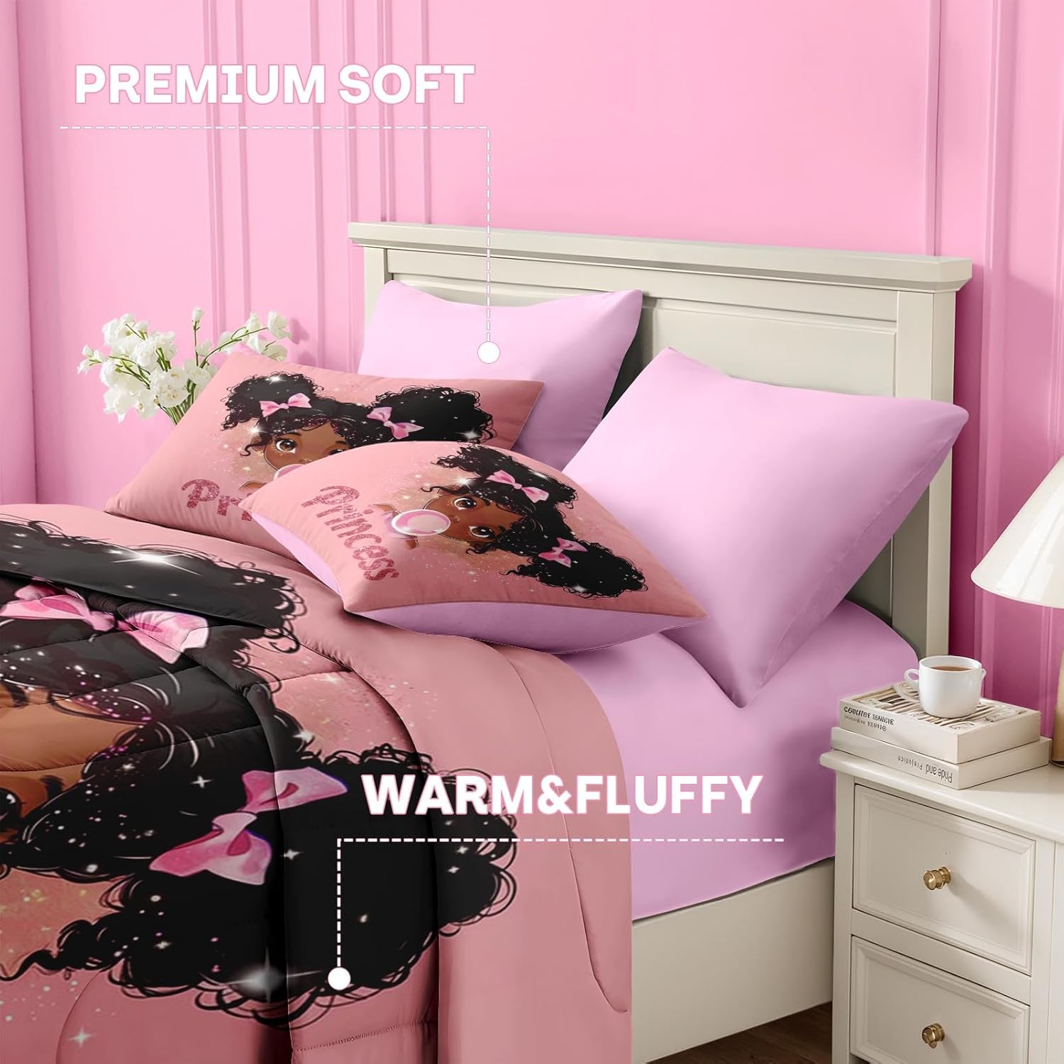 Nesker 5 Pcs Comforter Set Twin Size