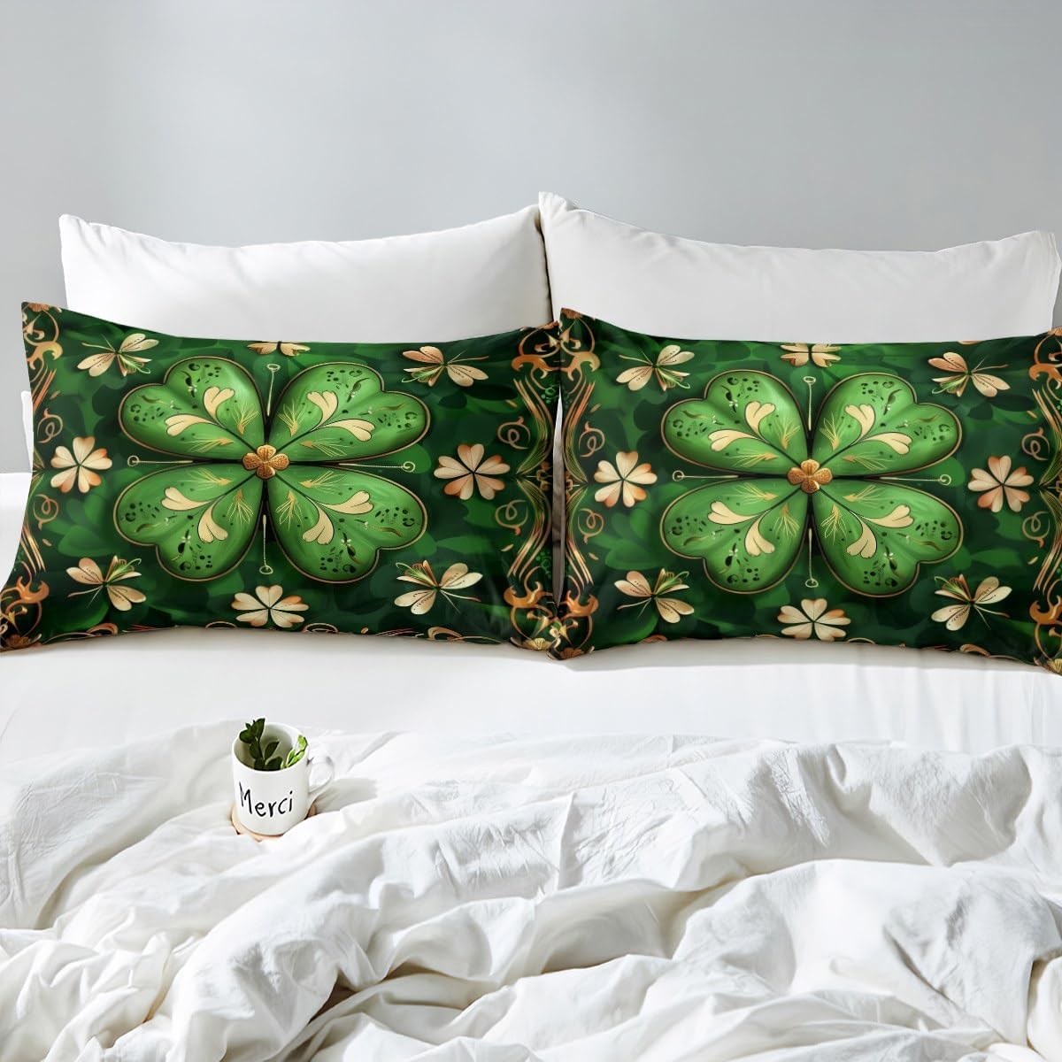 Manfei St Patricks Day Kids Sheet Set 4pcs