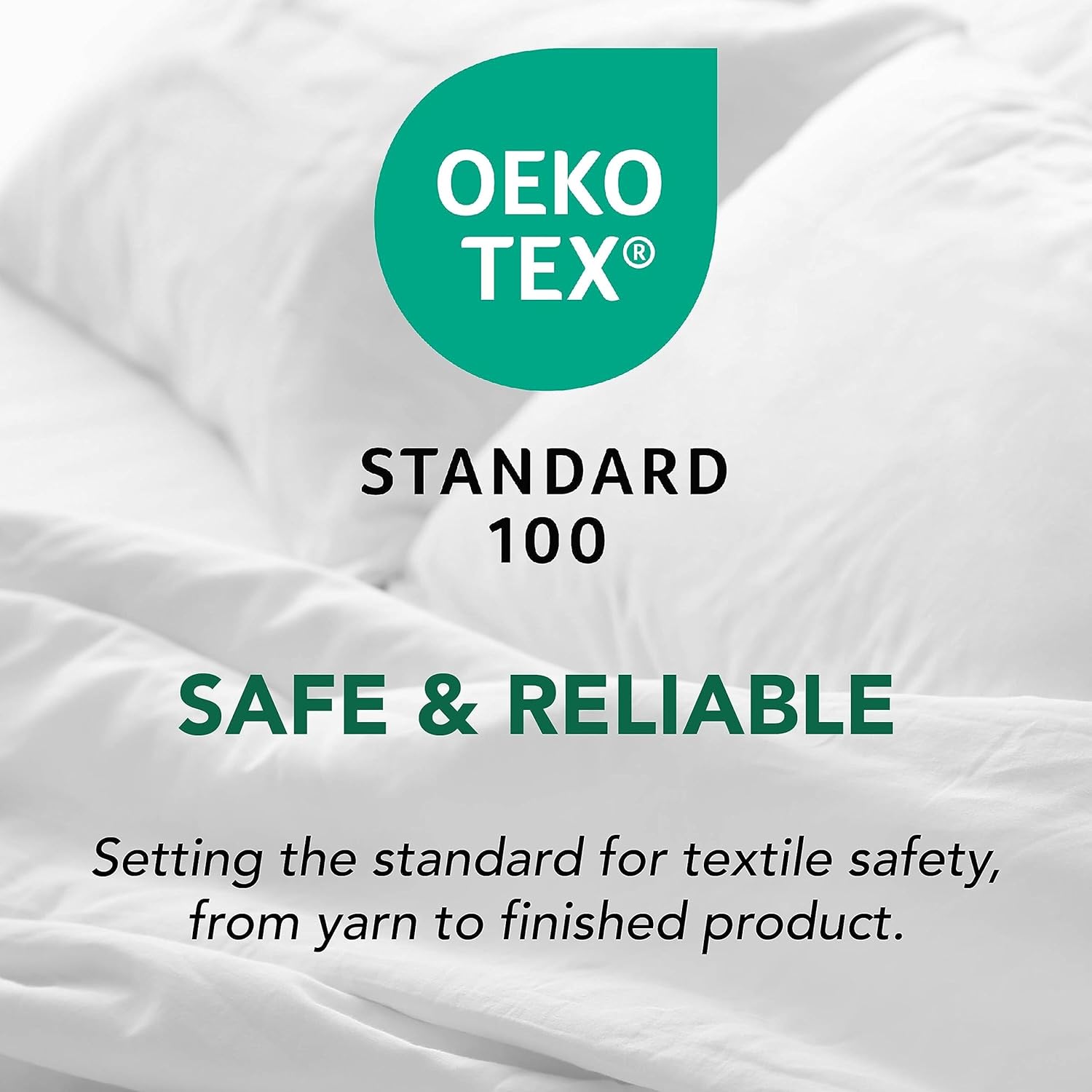 Serta Modern Solid Bed Skirt with 13 Inch Drop White