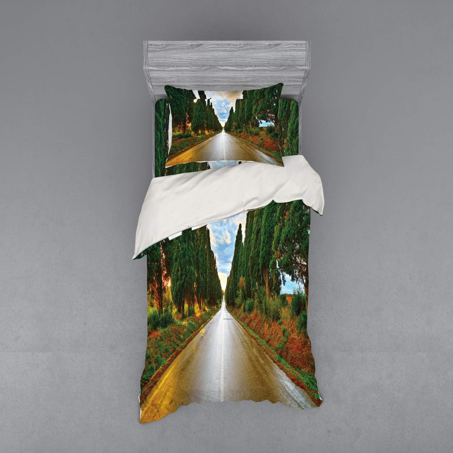 Ambesonne Italian Duvet Cover Set Multicolor