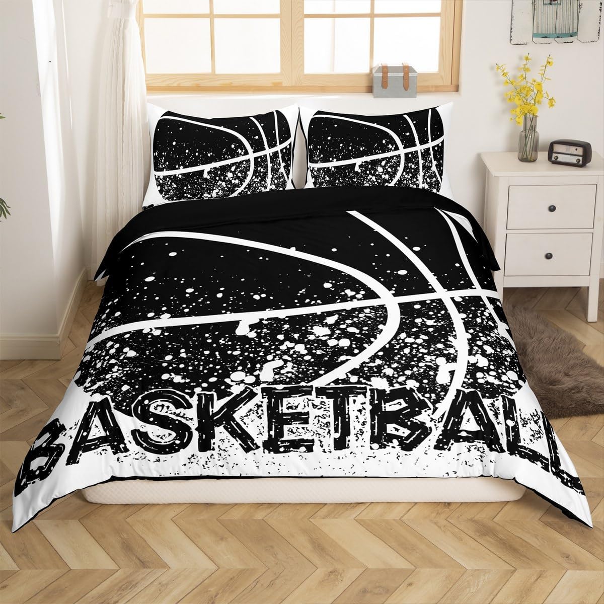 Erosebridal Basketball Duvet Cover Set Queen Size