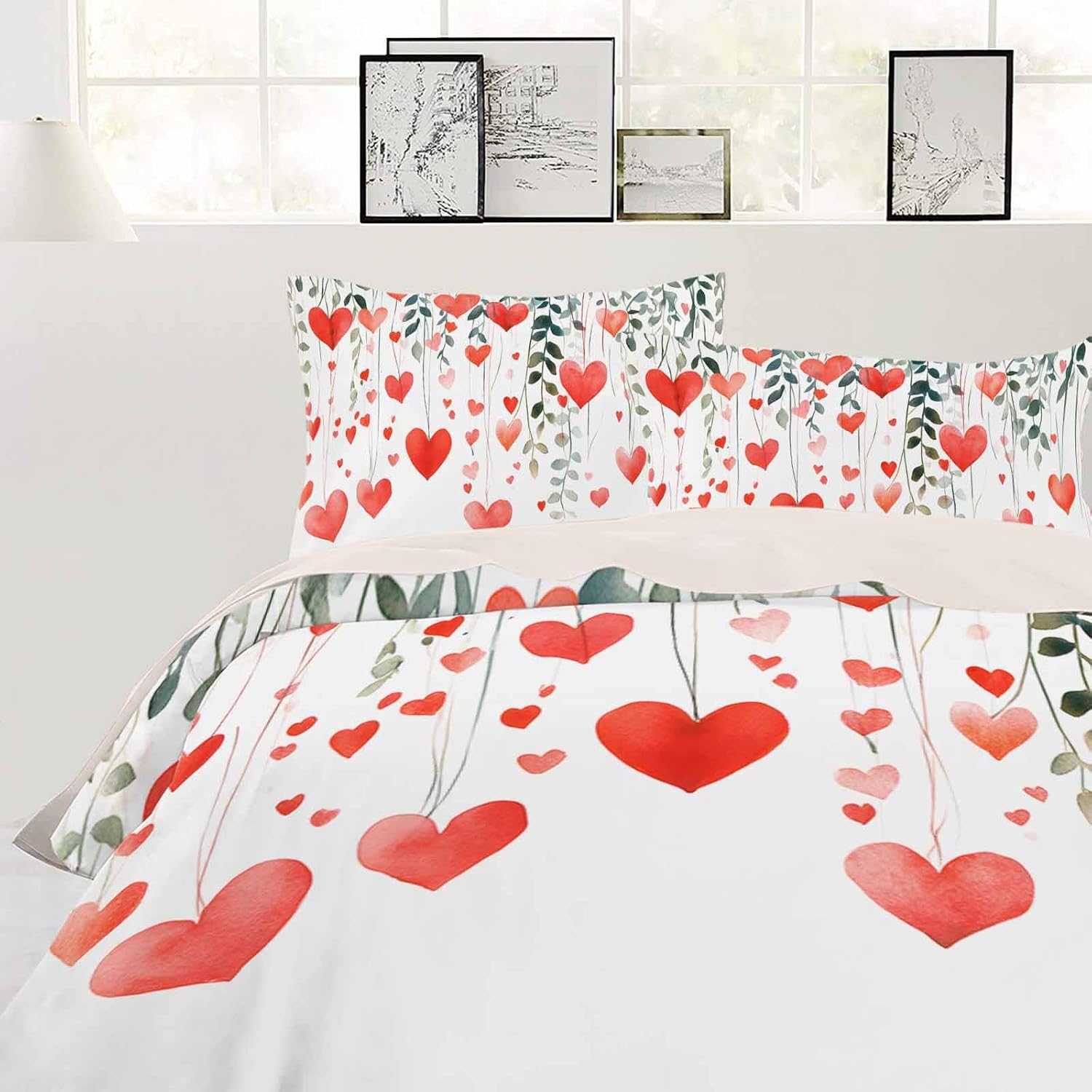 ZOE GARDEN Cal King Duvet Cover Set with Pillowcases