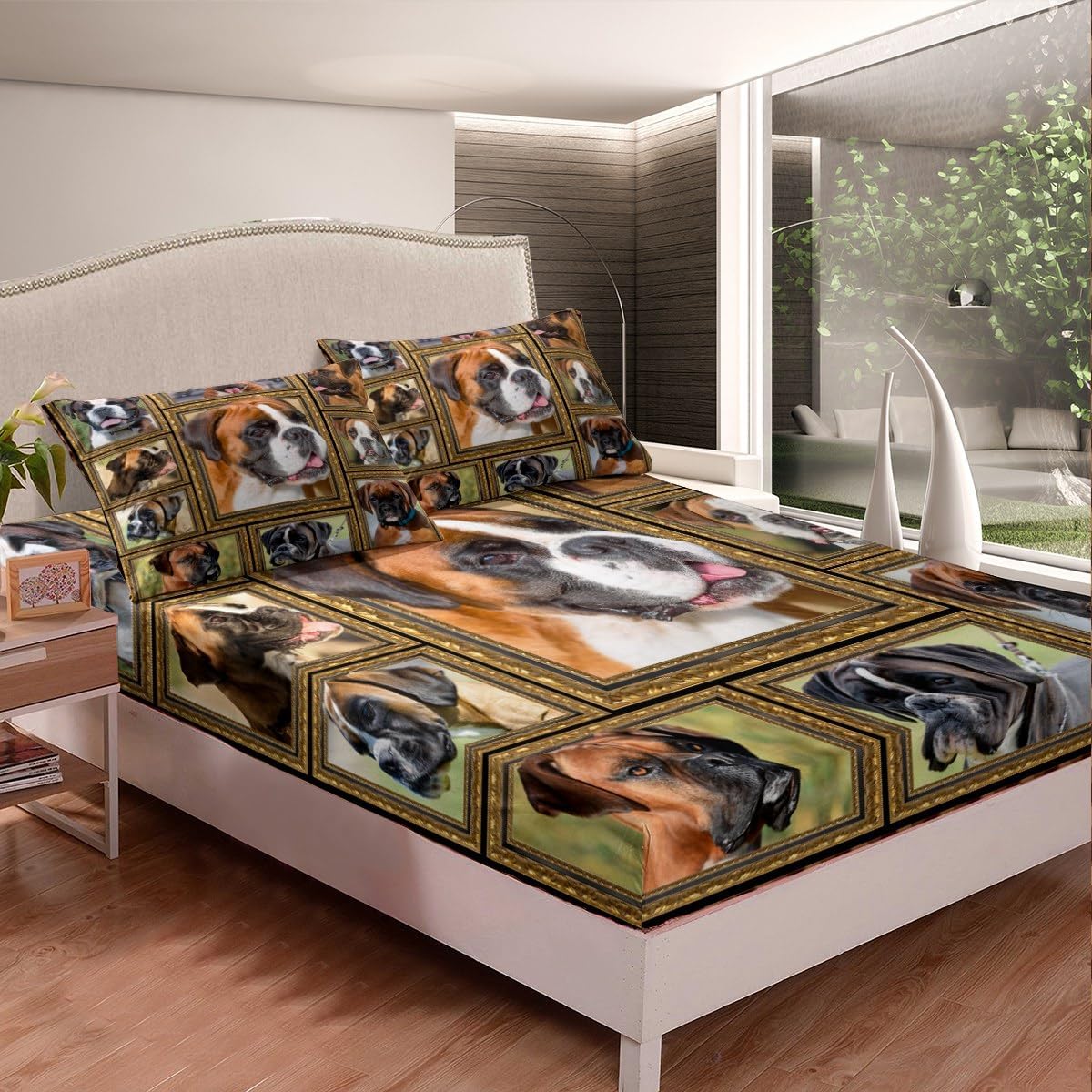 Feelyou King Size Bed Sheet Set with Deep Pockets