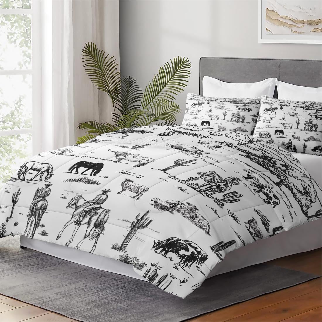 WeCozy King Size Comforter Set with 2 Pillowcase