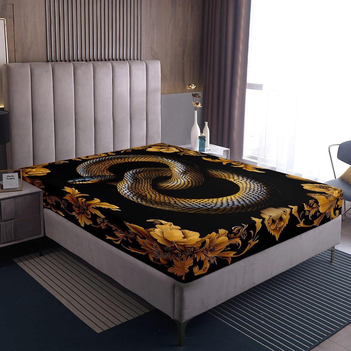 Manfei Snake Kids Full Size Sheet Set 4pcs