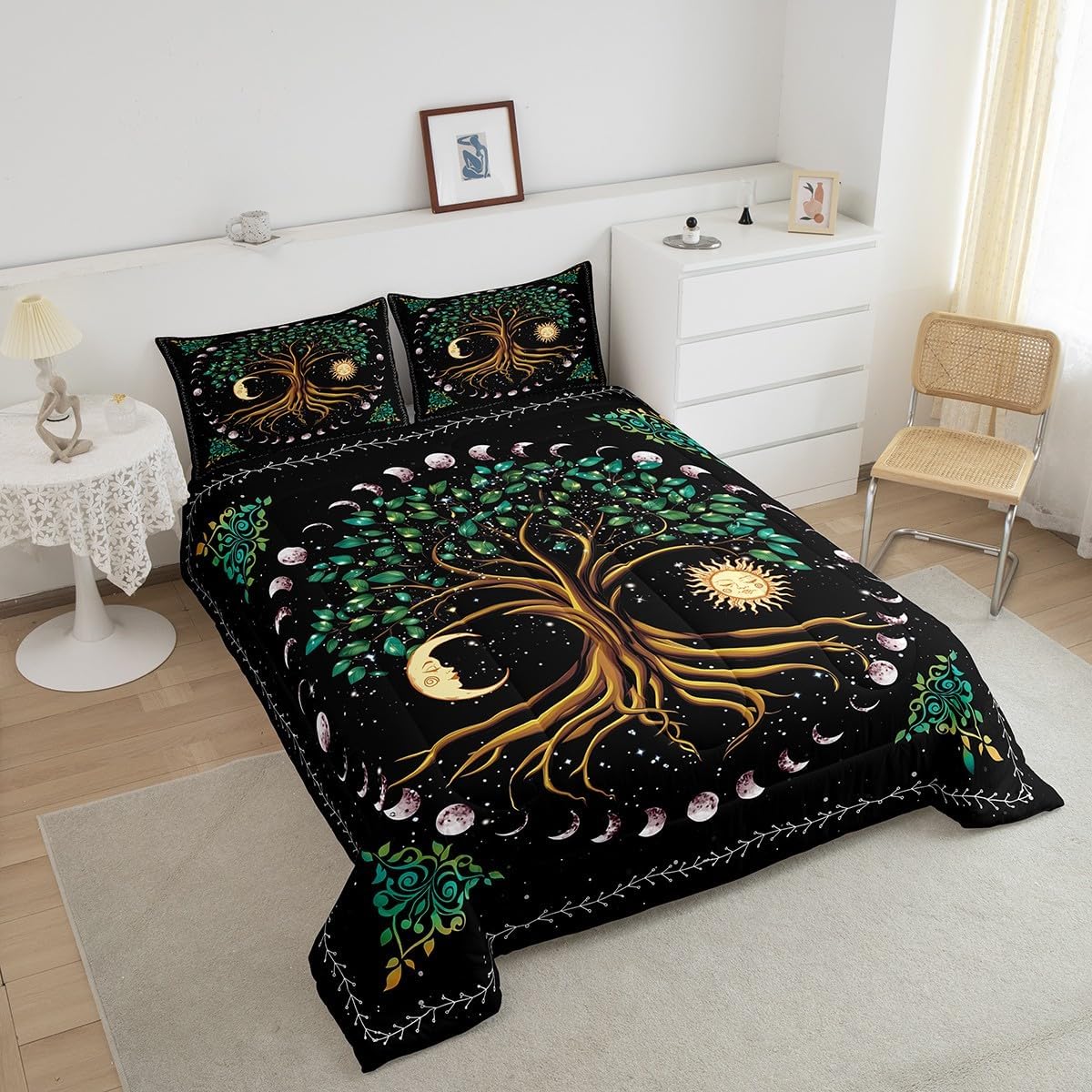 Manfei Tree Artwork Kids Comforter Set King Size