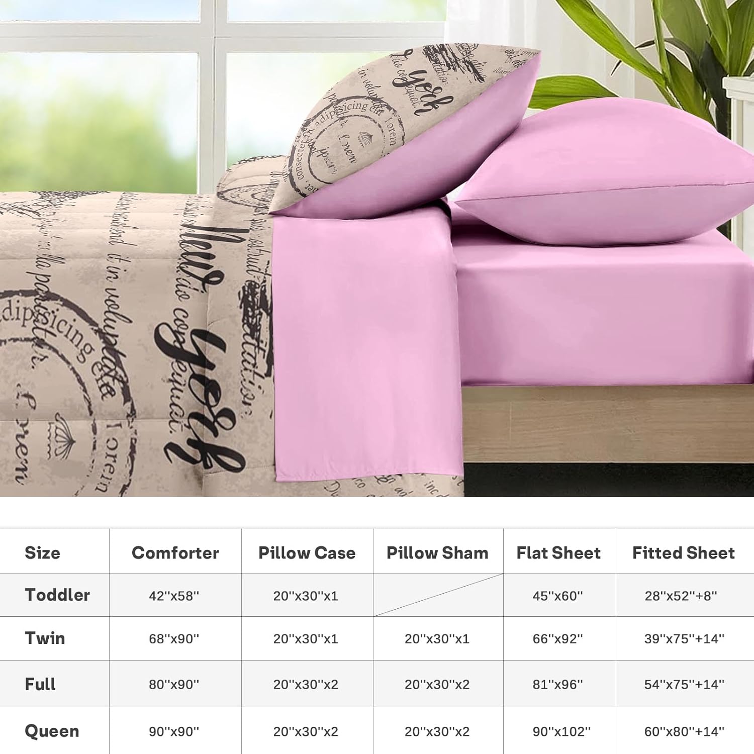 Nesker 7 Pcs Comforter Set King Size