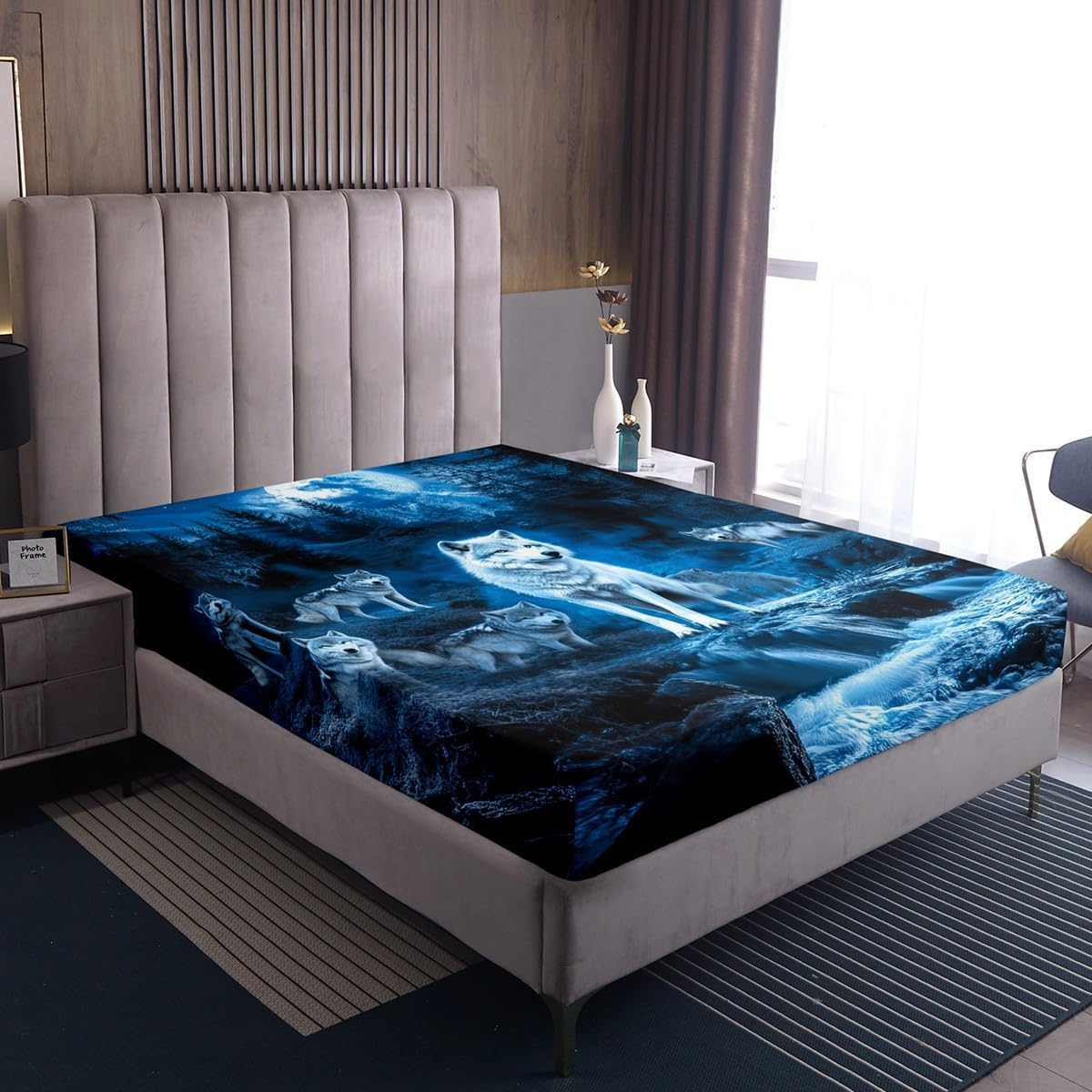 Erosebridal Wolf Bedding Set King Size for Kids