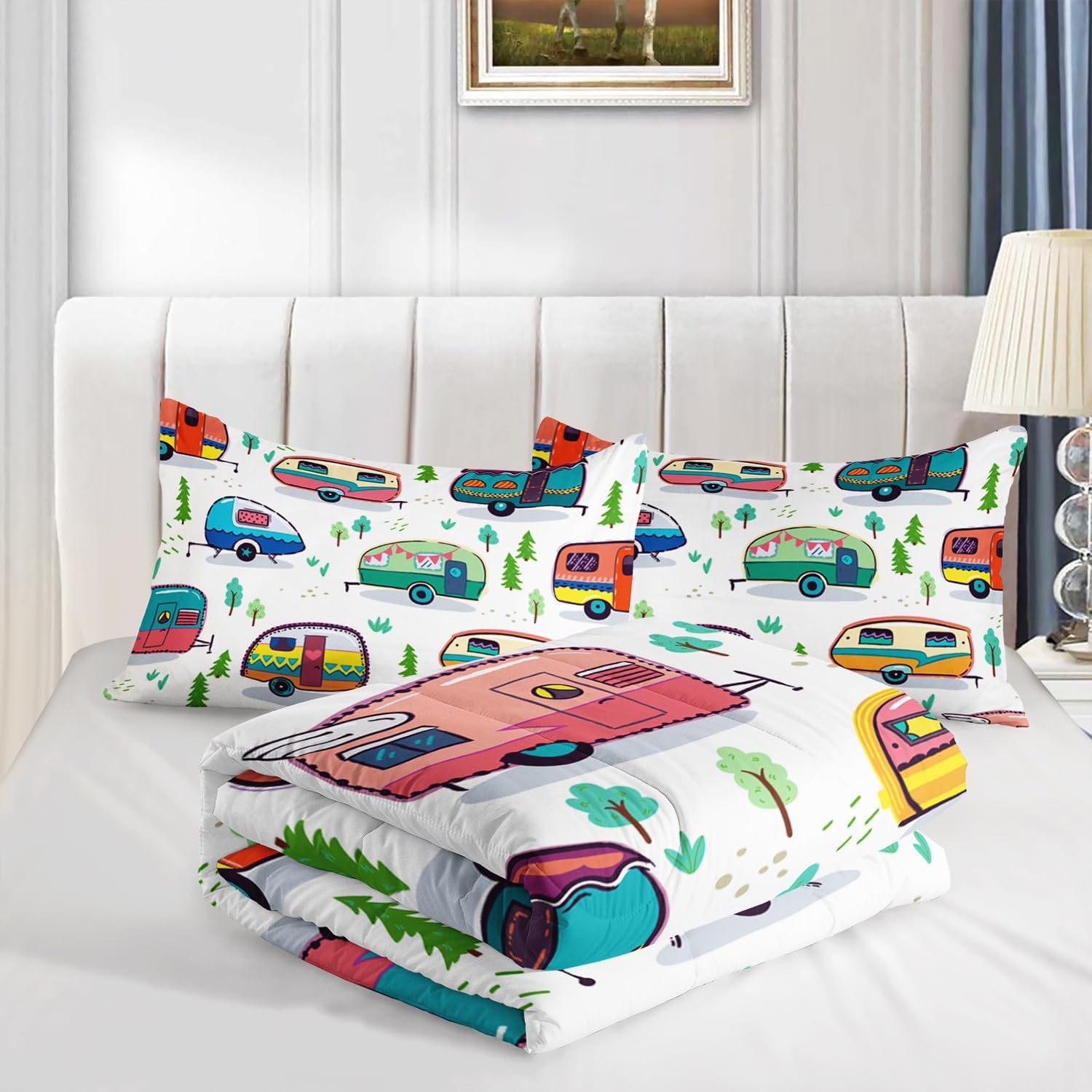 HOSIMA Forest Printed Comforter Set for Kids