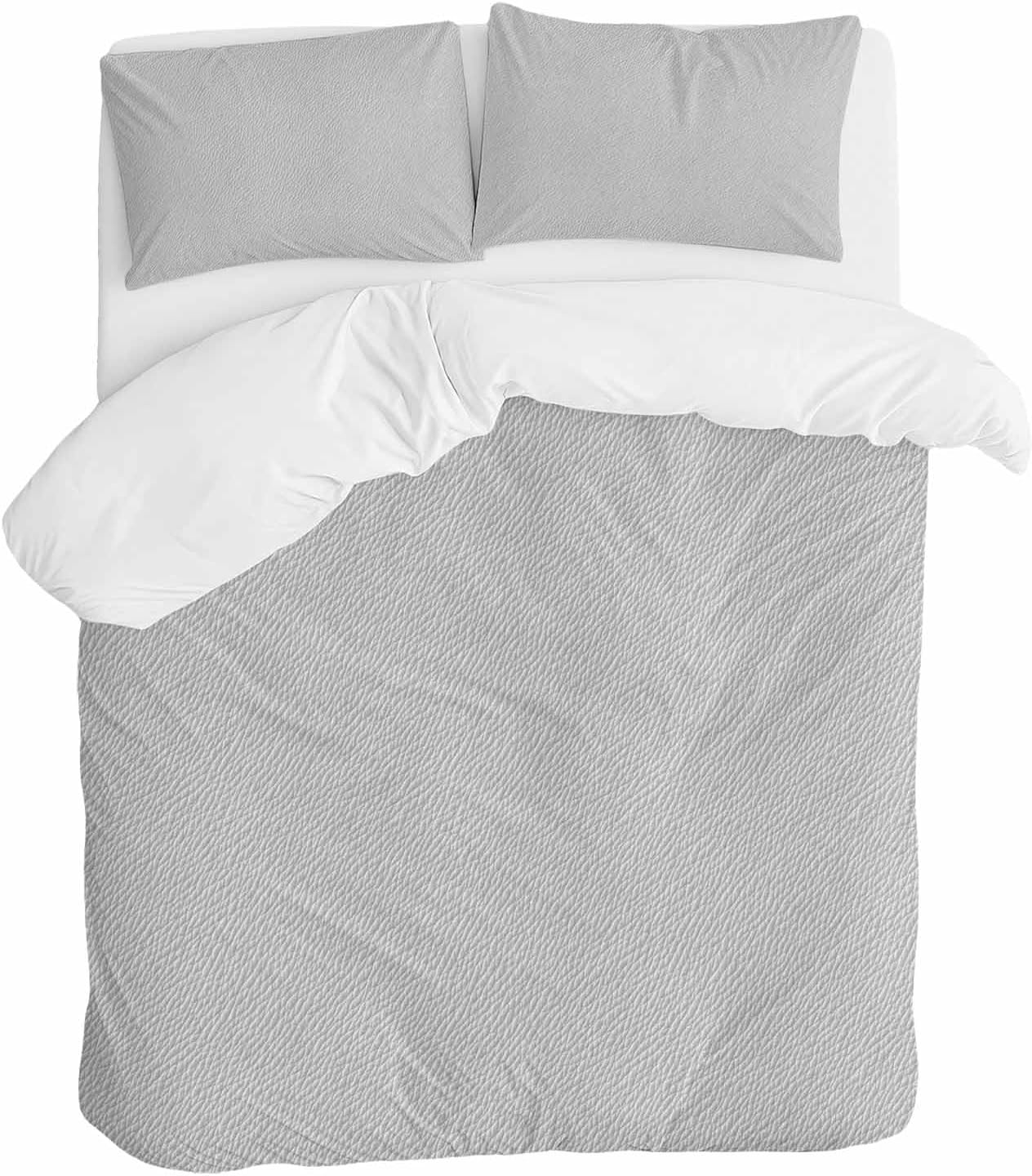 ZOE GARDEN Grey Duvet Cover Set 3 Piece
