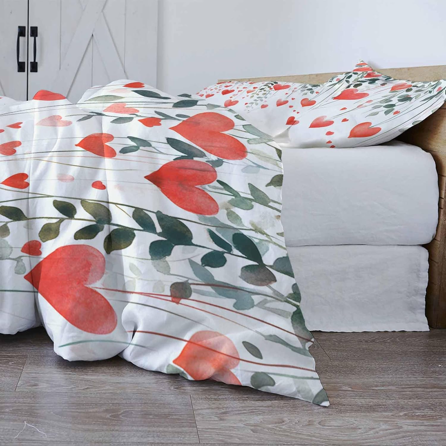 ZOE GARDEN Cal King Duvet Cover Set with Pillowcases