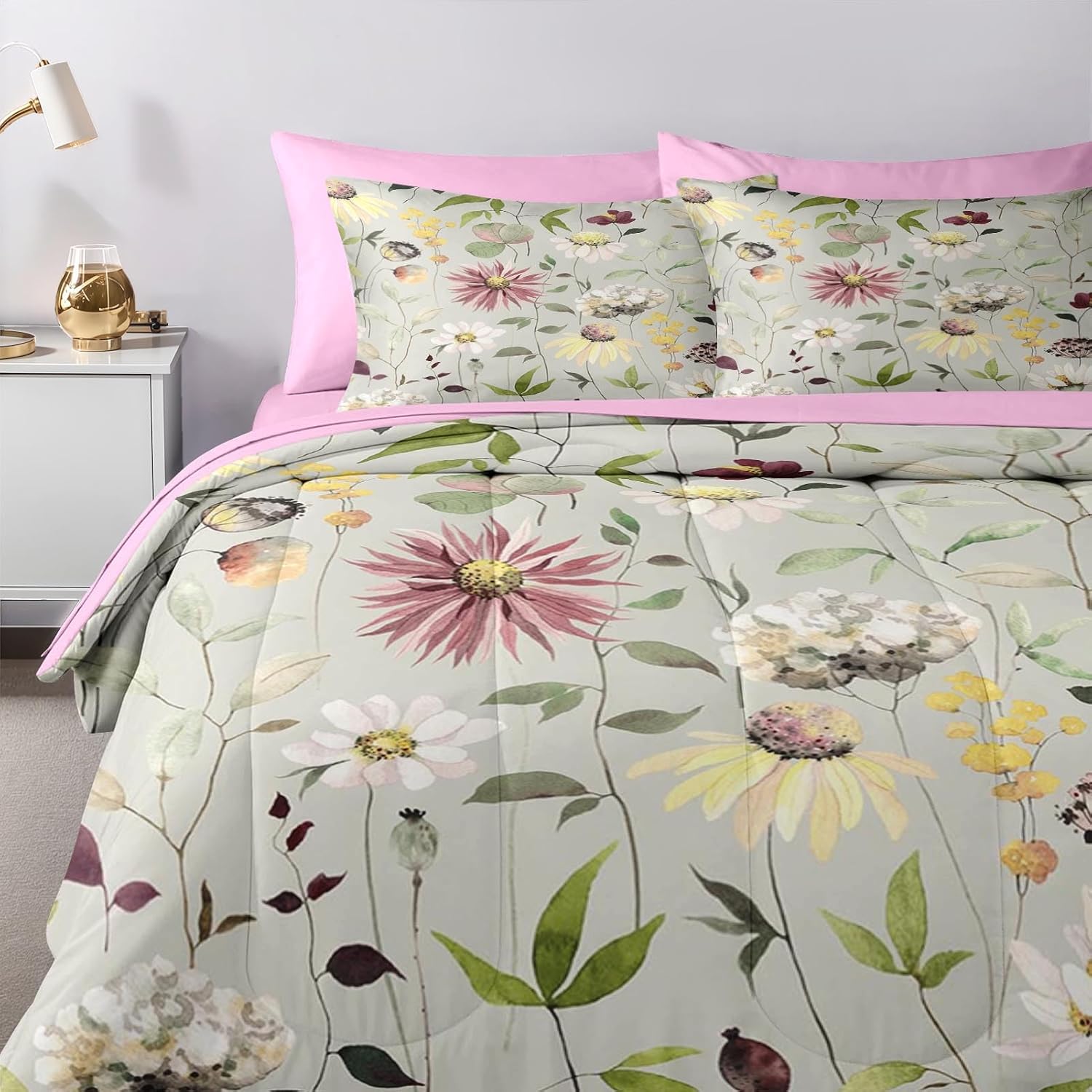 Nesker 7 Pcs Comforter Set King Size 1