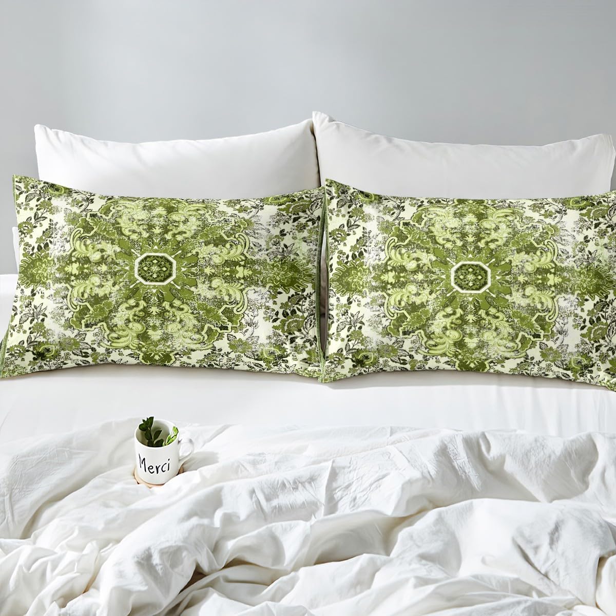Erosebridal Queen Size Floral Duvet Cover Set