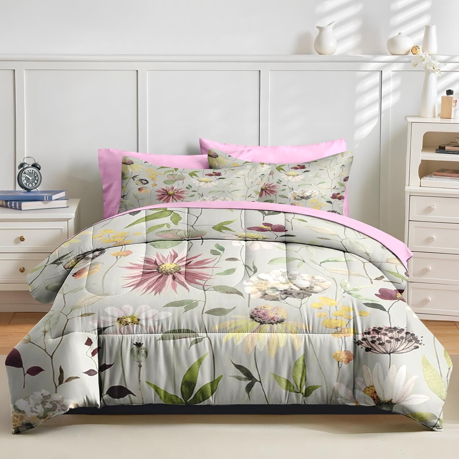 Nesker 7 Pcs Comforter Set King Size 1