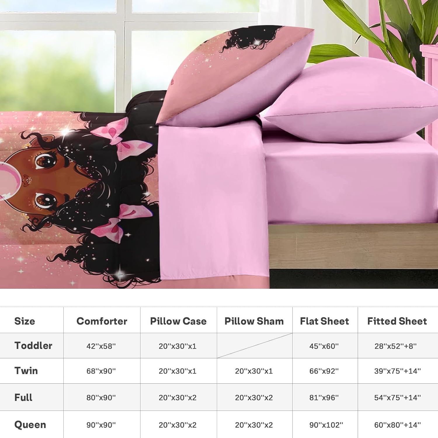 Nesker 5 Pcs Comforter Set Twin Size