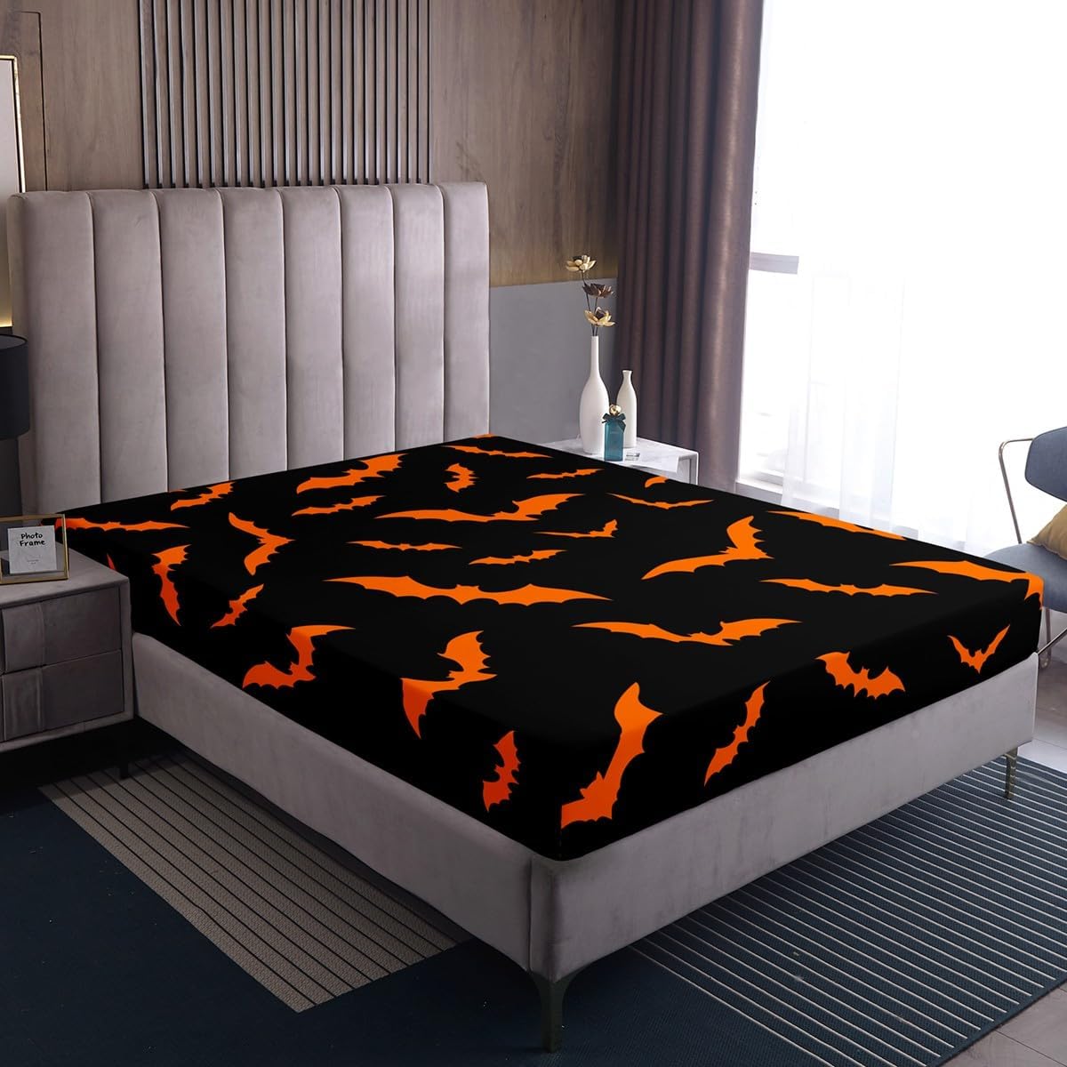 Erosebridal Halloween King Size Sheet Set