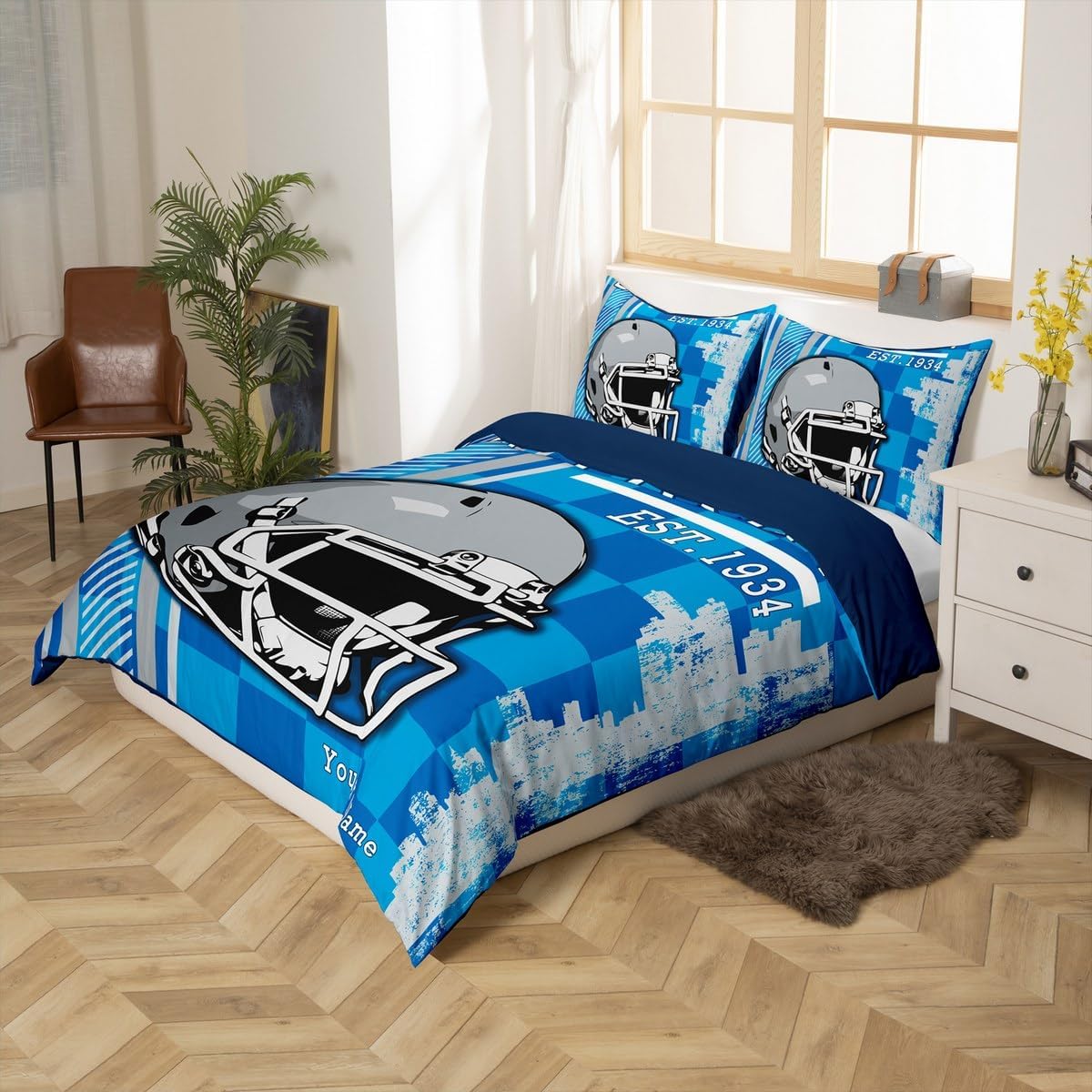 Erosebridal American Football Duvet Cover Set