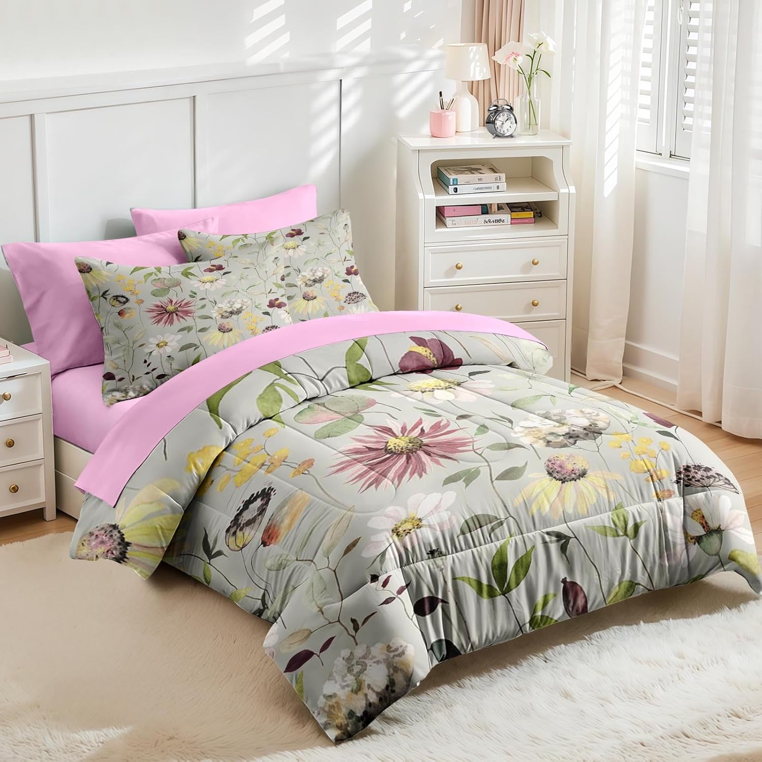 Nesker 7 Pcs Comforter Set King Size 1