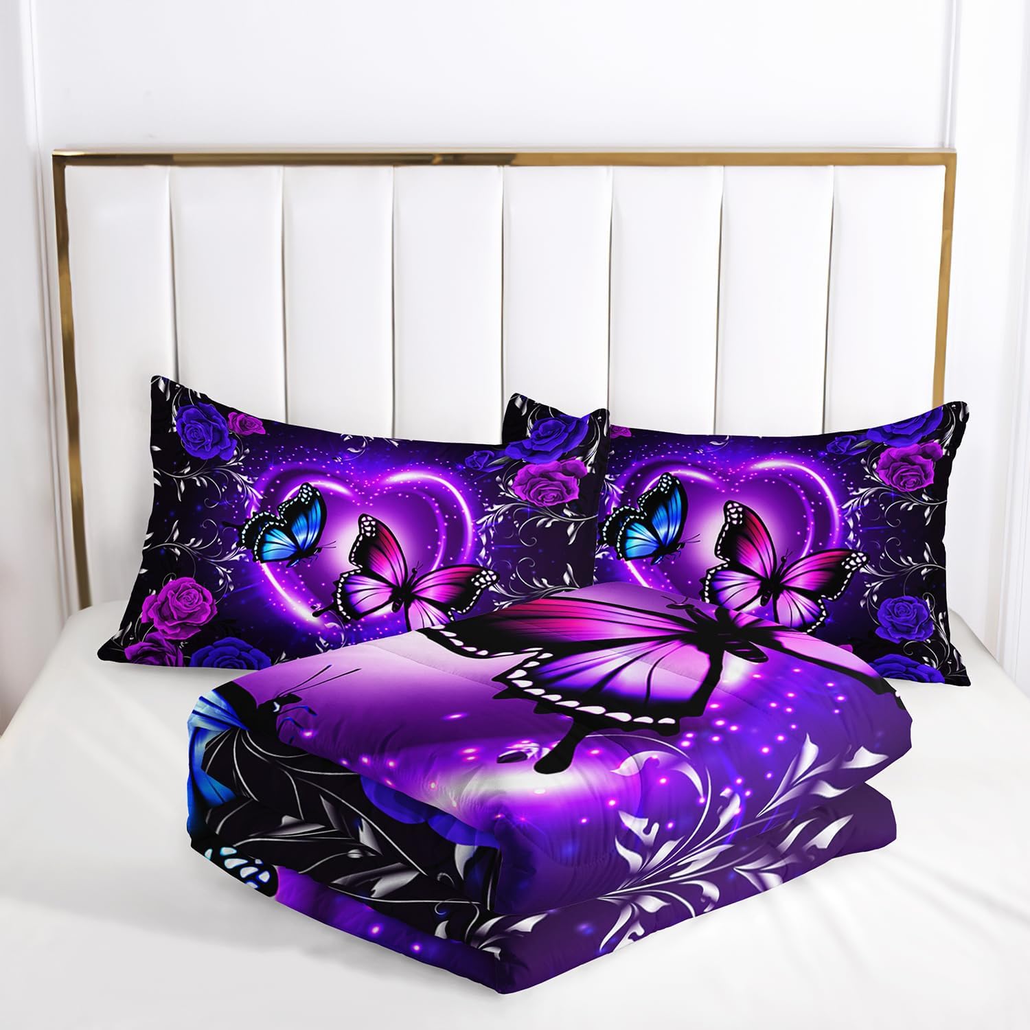 Butterfly Comforter Set Queen Size
