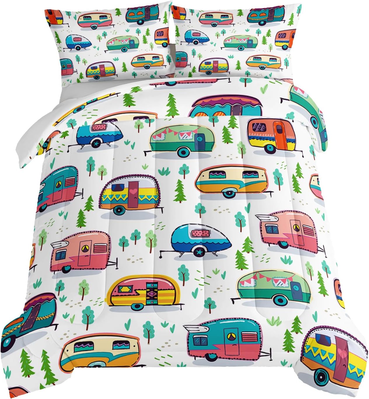 HOSIMA Forest Printed Comforter Set for Kids