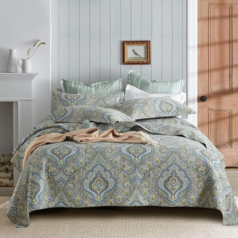 Autumn Dream Cotton Quilt Set 3-Piece King Size