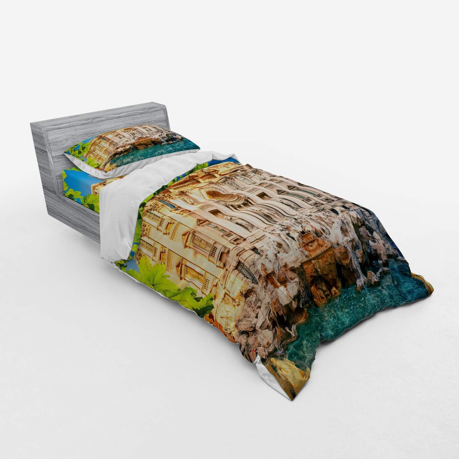Ambesonne Italy Bedding Set - 3 Piece Twin Size