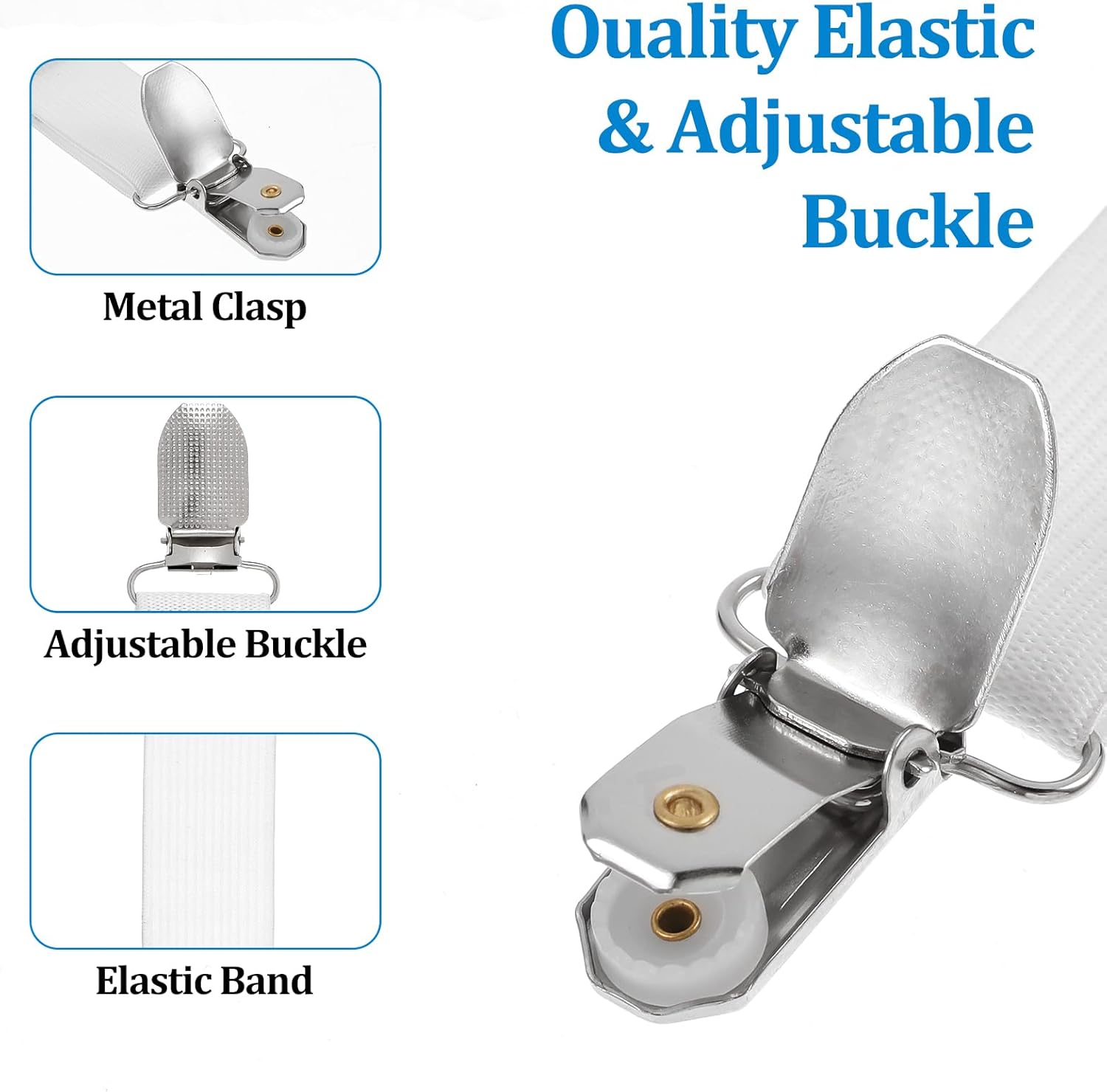 Giantree 4Pcs Ironing Board Fasteners with Adjustable Clips