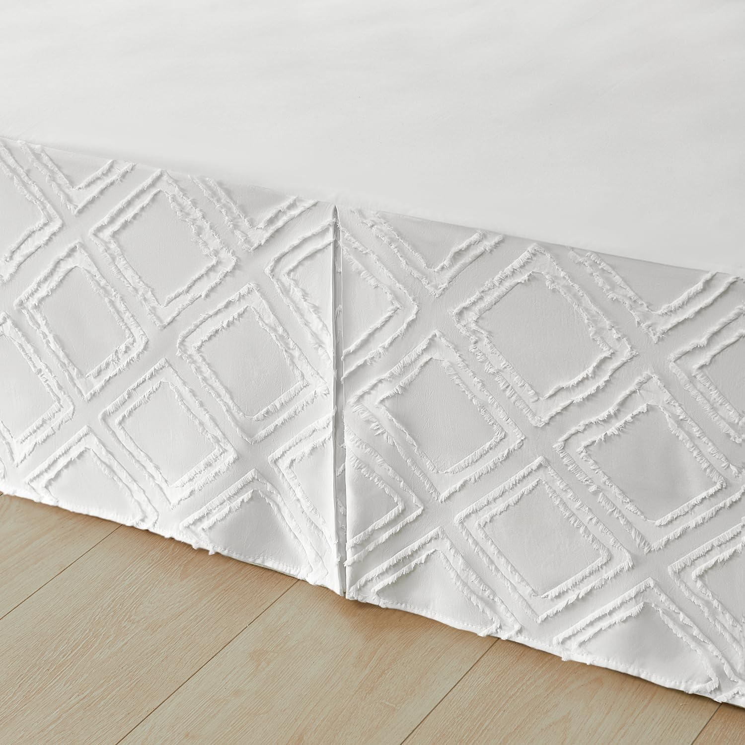 Xuan Dian Brushed Microfiber Tufted Bed Skirt Twin Size