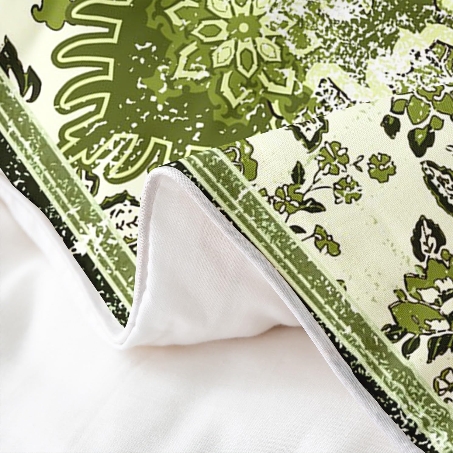 Erosebridal Ethnic Floral Queen Duvet Cover Set