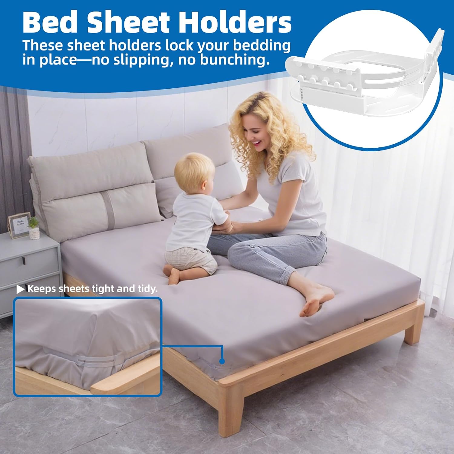 AIMESINO Bed Sheet Holders for Corners