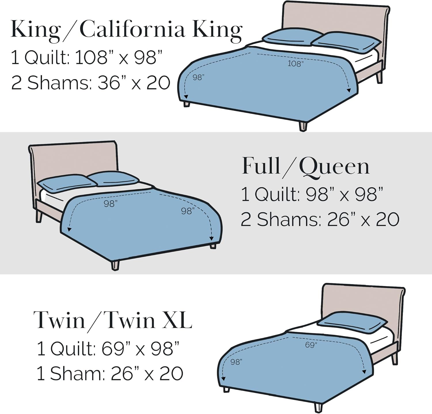 Southshore Fine Living Twin Quilt Bedding Set with Pillow Sham