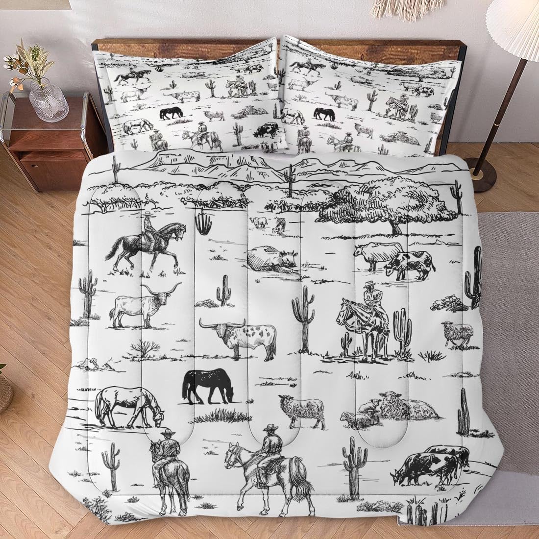 WeCozy King Size Comforter Set with 2 Pillowcase