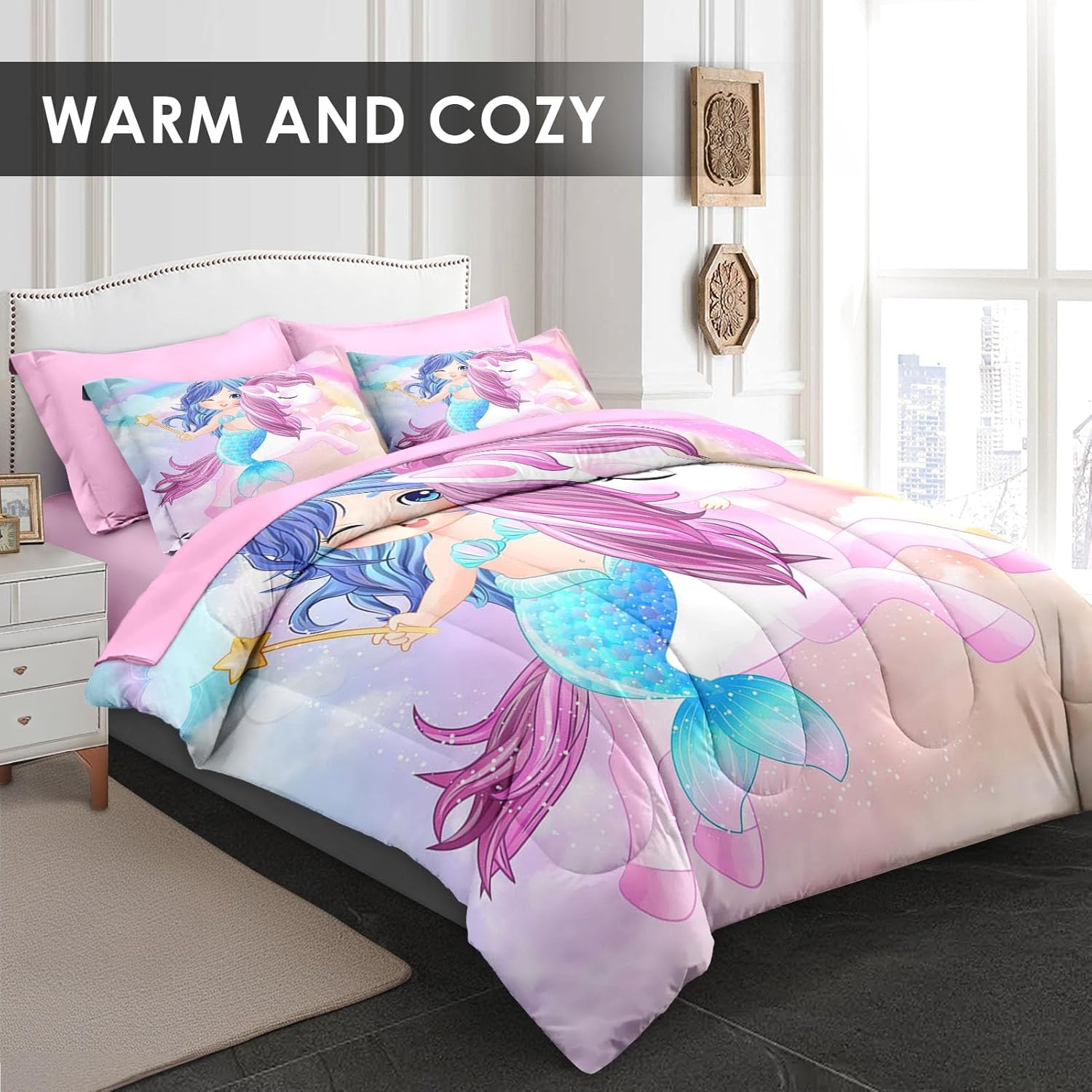 WeCozy Twin Comforter Set with Pillowcase Sham 1