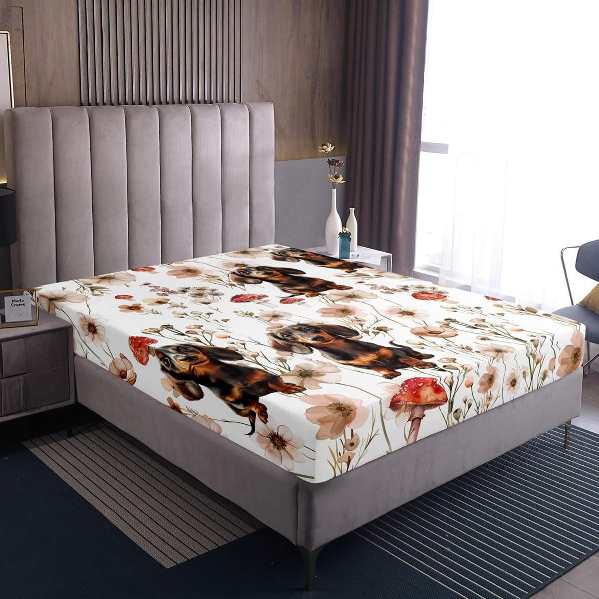 Erosebridal Kawaii Dog Bedding Set for Kids
