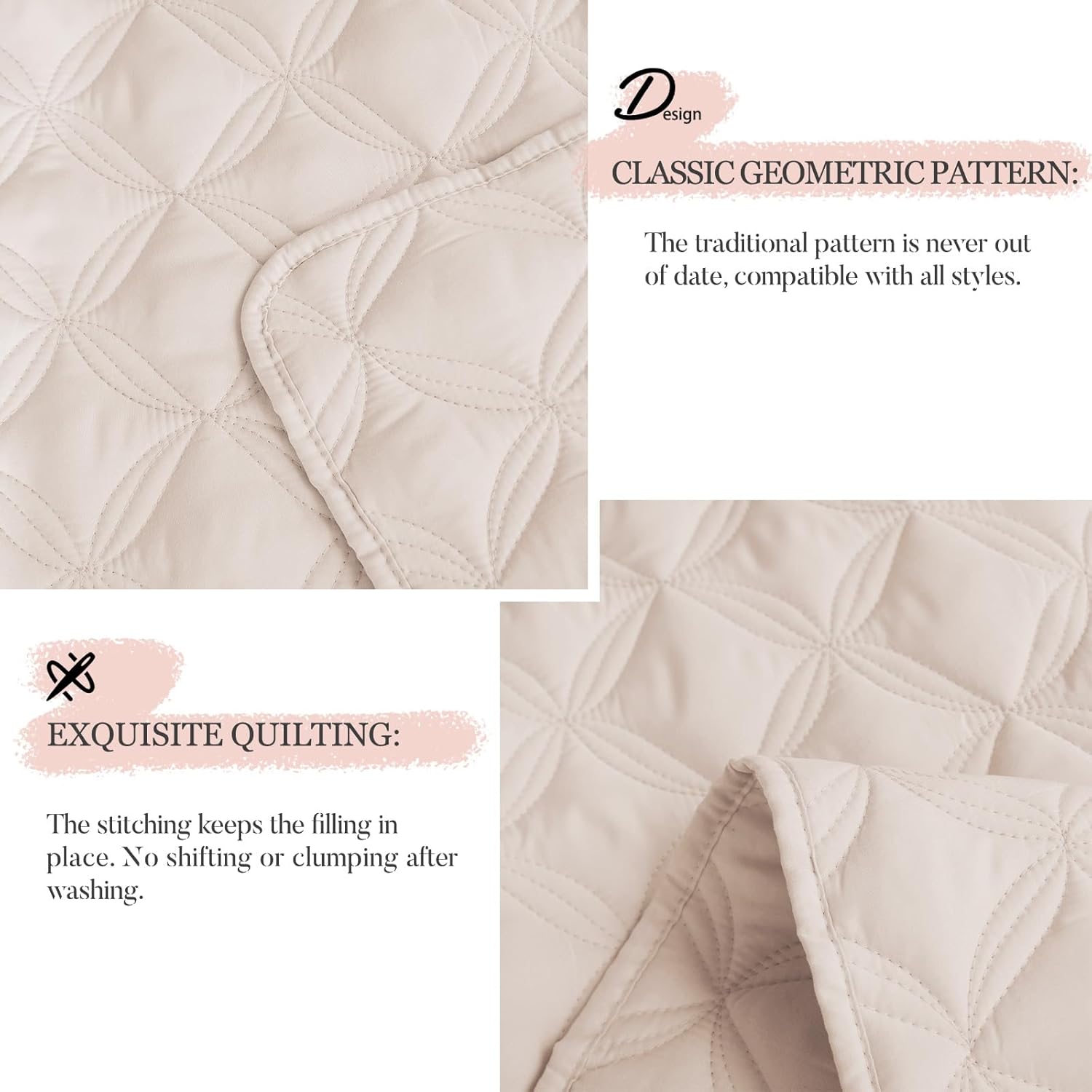 Exclusivo Mezcla Full Queen Quilt Set 3 Pieces