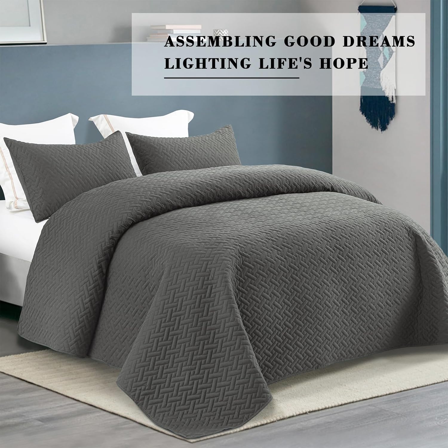Exclusivo Mezcla King Size Quilt Bedspread Set