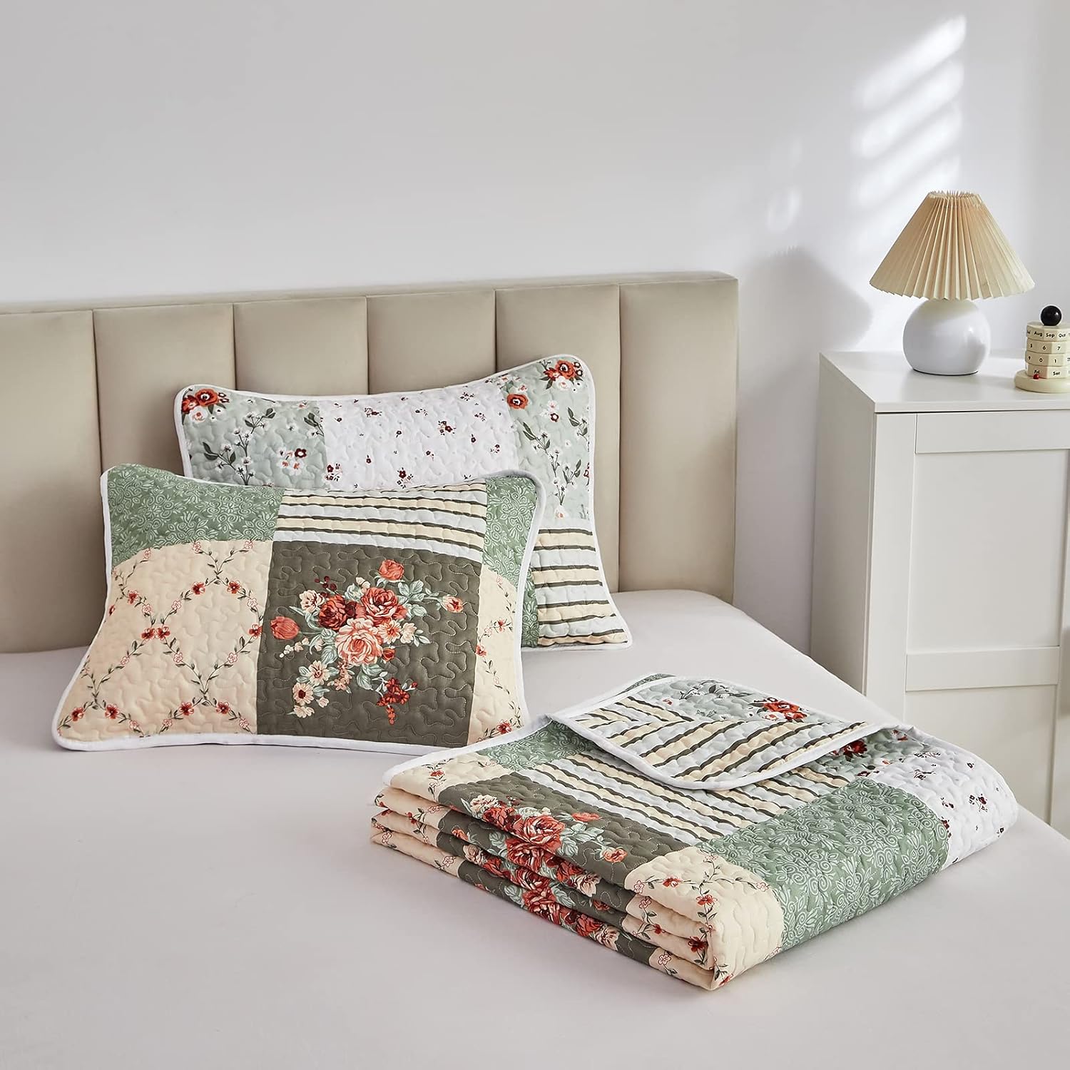 Flysheep Patchwork Quilt Set California King 1