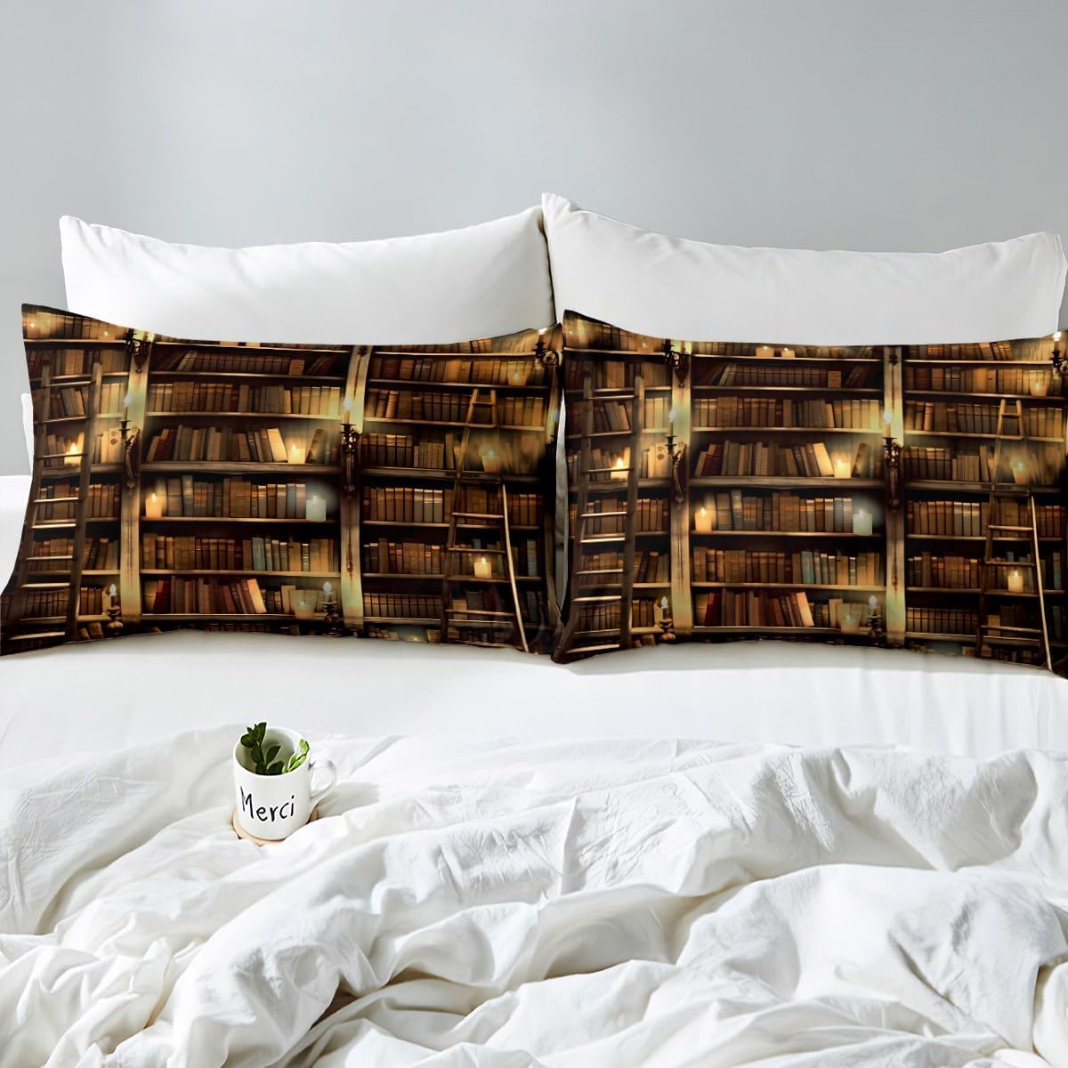 Jejeloiu King Size Bookshelf Sheet Set with Deep Pockets